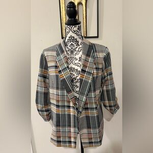 Jules & Leopold Multicolor Plaid Blazer